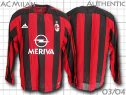 ユニフォームショップ O.K.A. AC milan ACミラン 選手仕様 2003-2004