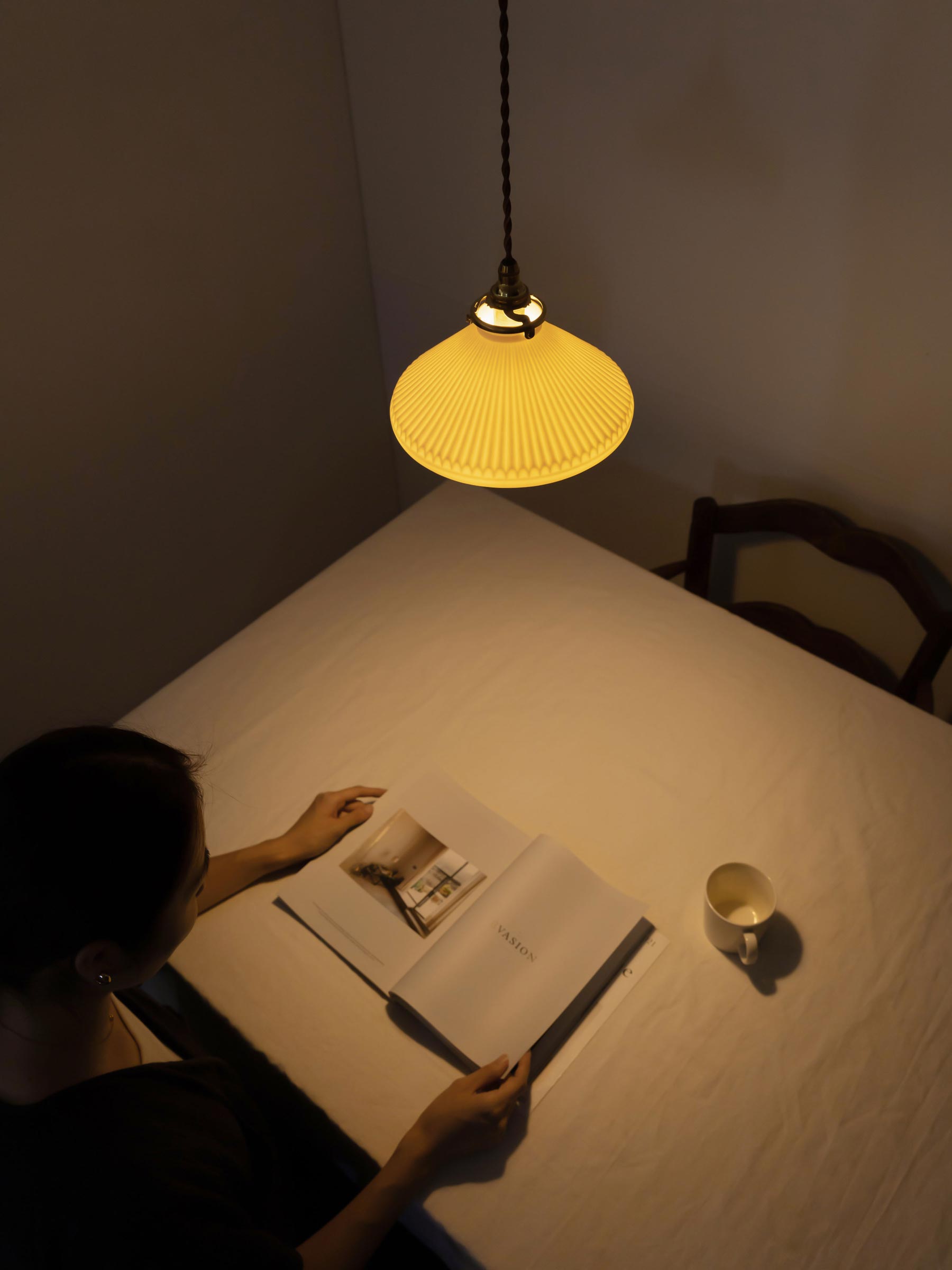 飛松灯器 M・Lサイズ｜ペンダントランプ｜オルネ ド フォイユ公式