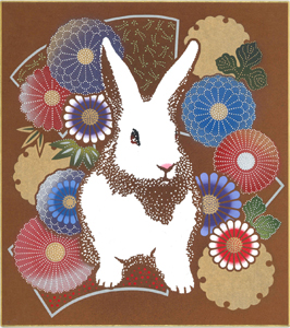 干支色紙 2023年 卯（う）ウサギ：兎 | 伊勢型紙専門店おおすぎ（株式