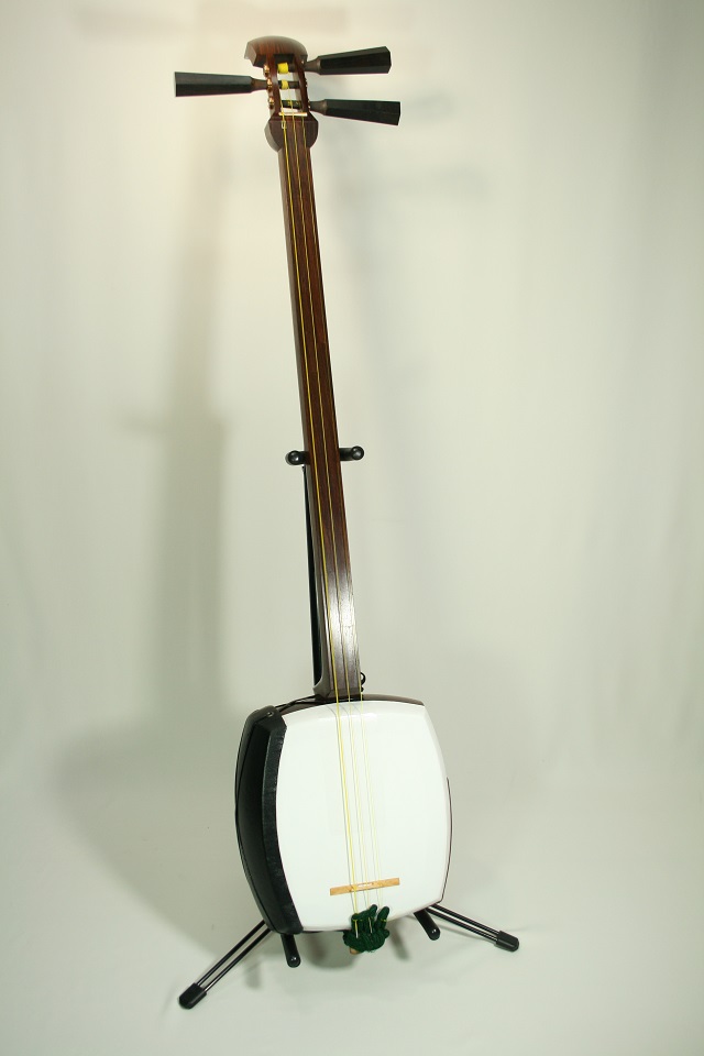 三味線 紅木製 太棹タイプ 津軽三味線 アンティーク バングル 唐木紅木