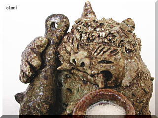 信楽焼 鬼に金棒 信楽焼 鬼に金棒