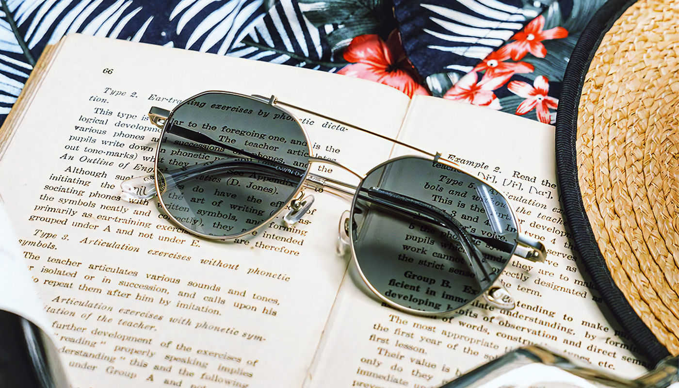 ビンテージ サングラス 54/18 パイロット ティアドロップ アンバー