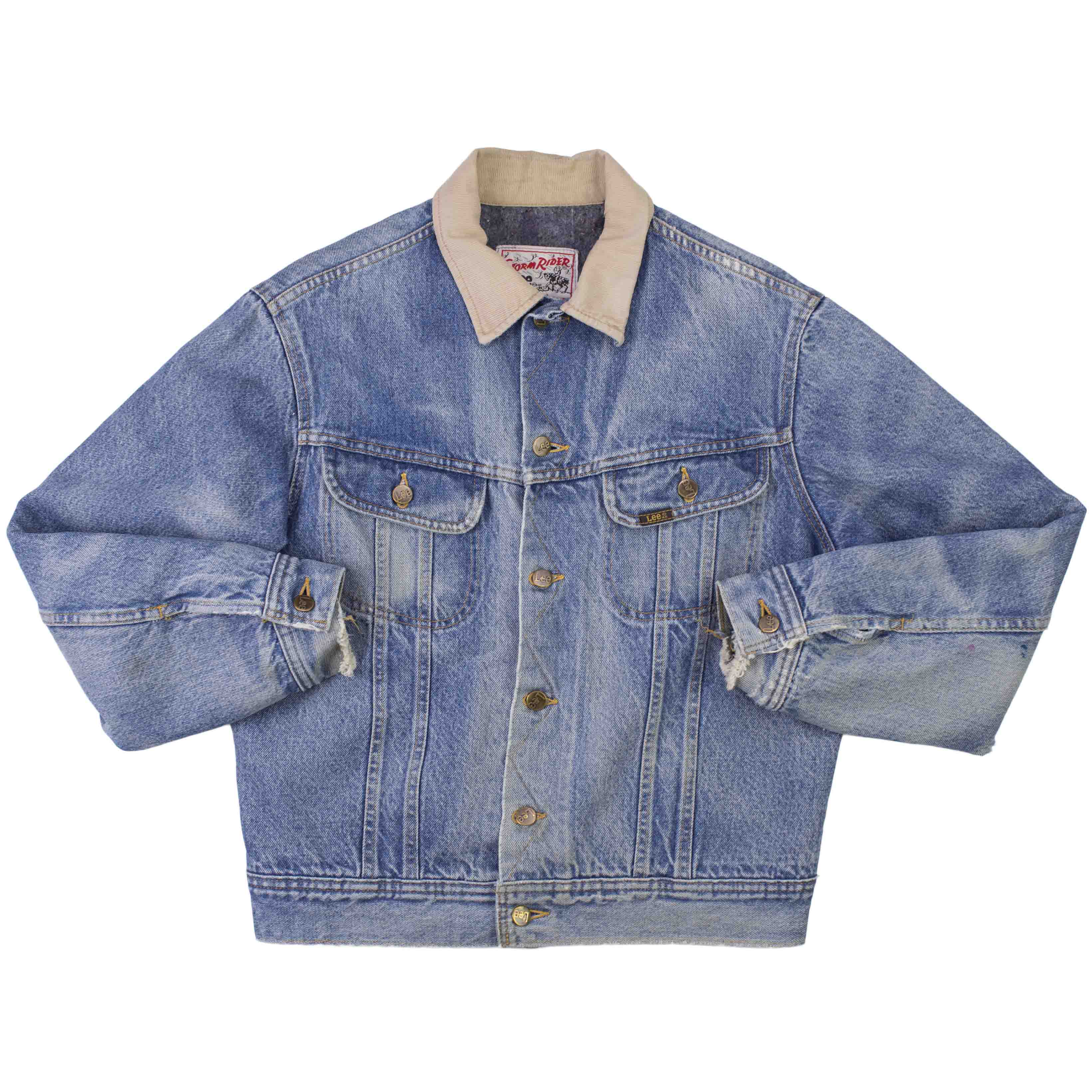 Lee Stormrider denim jacket blanket lined vintage size 38 – L N F