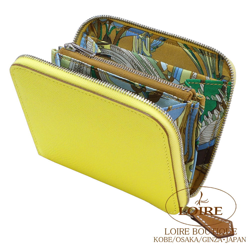 HERMES アザップ　シルクインコンパクト 美品 HERMES（エルメス） 二つ折り財布 アザップ シルクイン コンパクト