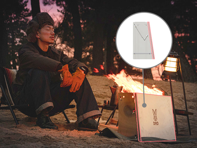 DODから焚き火用のティピー型風防「タキビノムコウ」と暖かさ最高