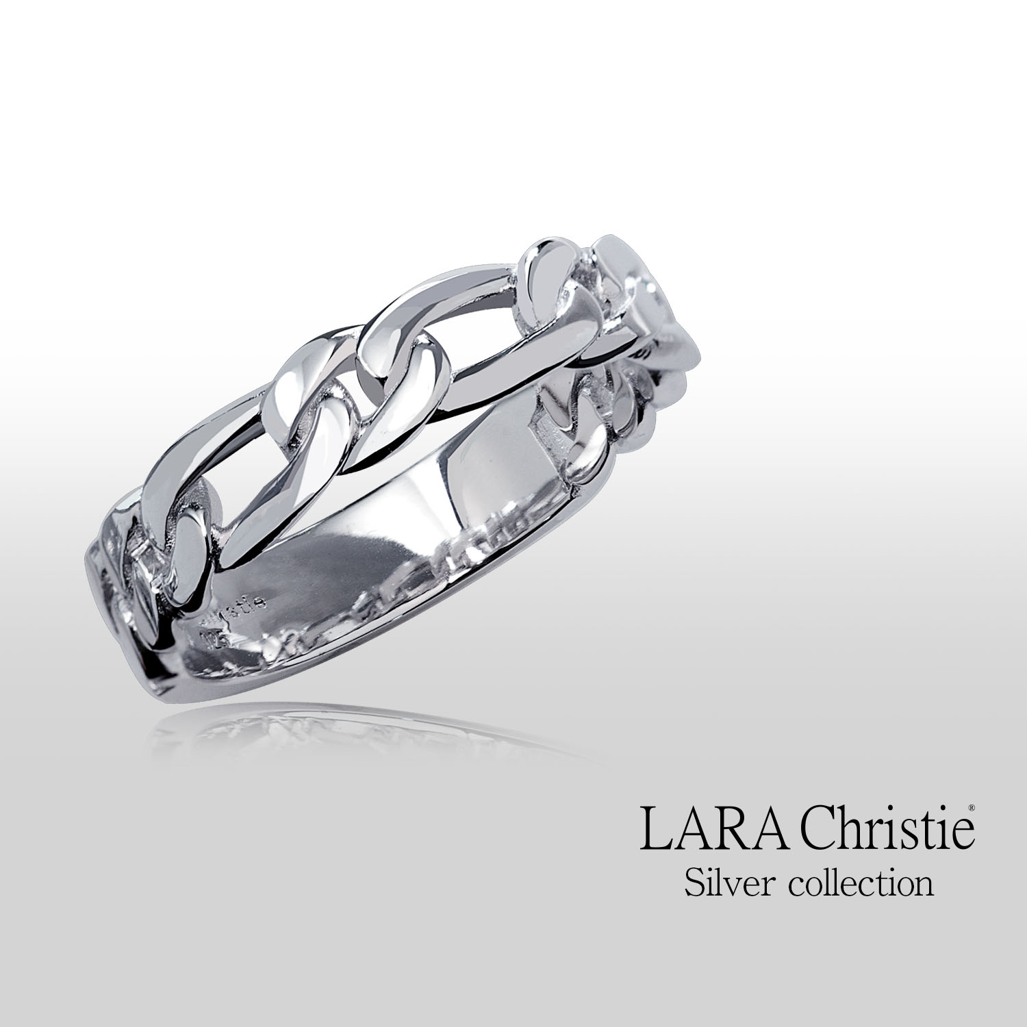 リング 指輪 メンズ フィガロチェーン シルバー925 [ BLACK Label