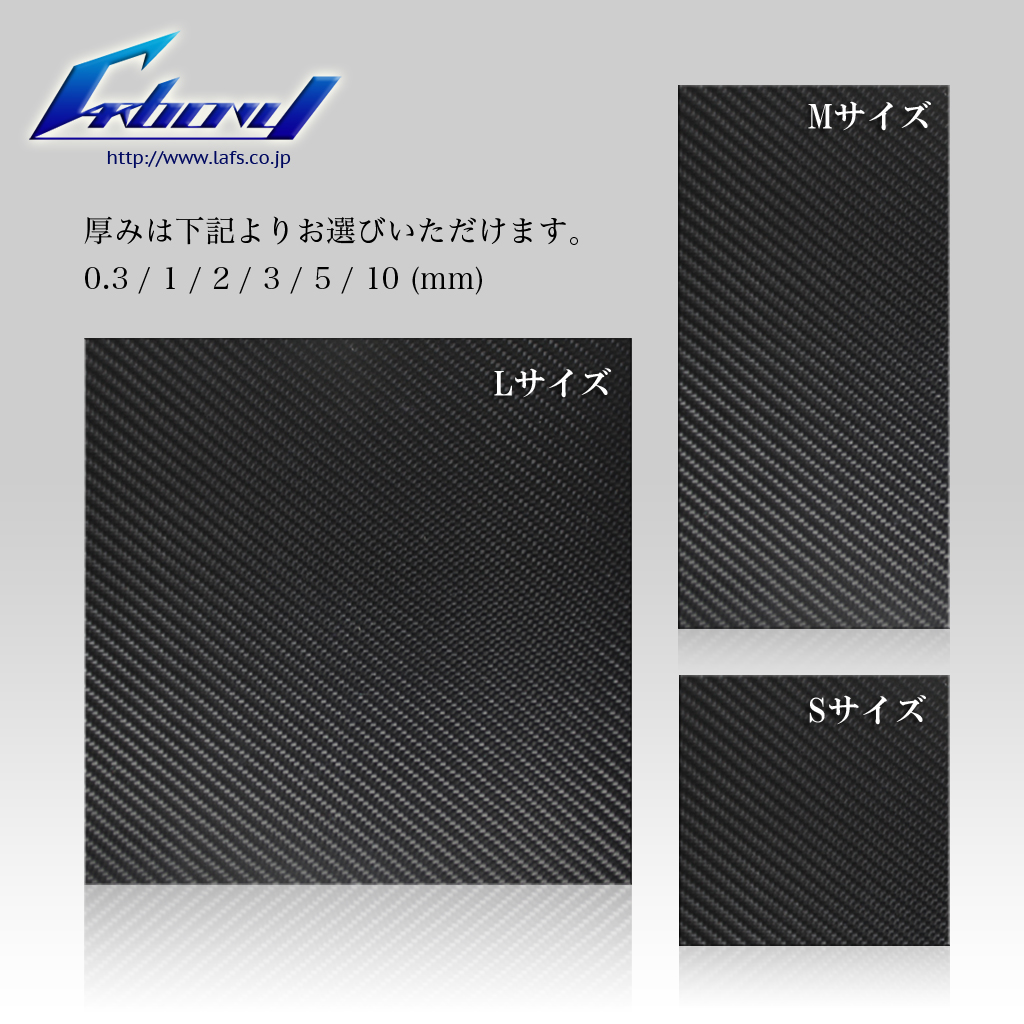 カーボンプレート Lサイズ 0.3mm厚 | Lafs オンラインショップ
