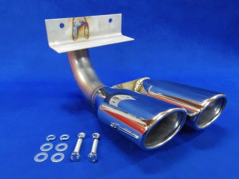 50プリウス専用 左側（ダミー側）デュアル出しマフラーカッター