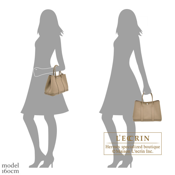 エルメス ガーデンパーティ30/TPM ベージュマルファ ネゴンダ シルバー