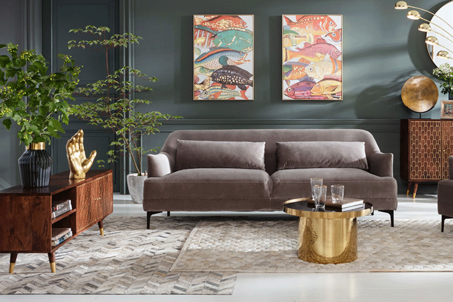 マノ ゴールド デコオブジェ - オブジェ・置物の通販 ｜リビングハウス