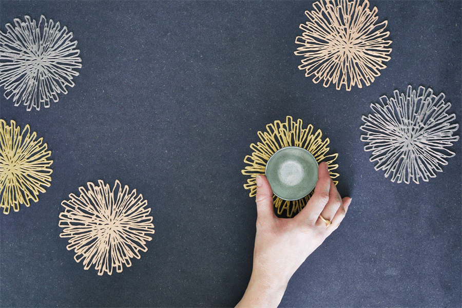 Chilewich Bloom(チルウィッチブルーム)コースター12.2×12.7