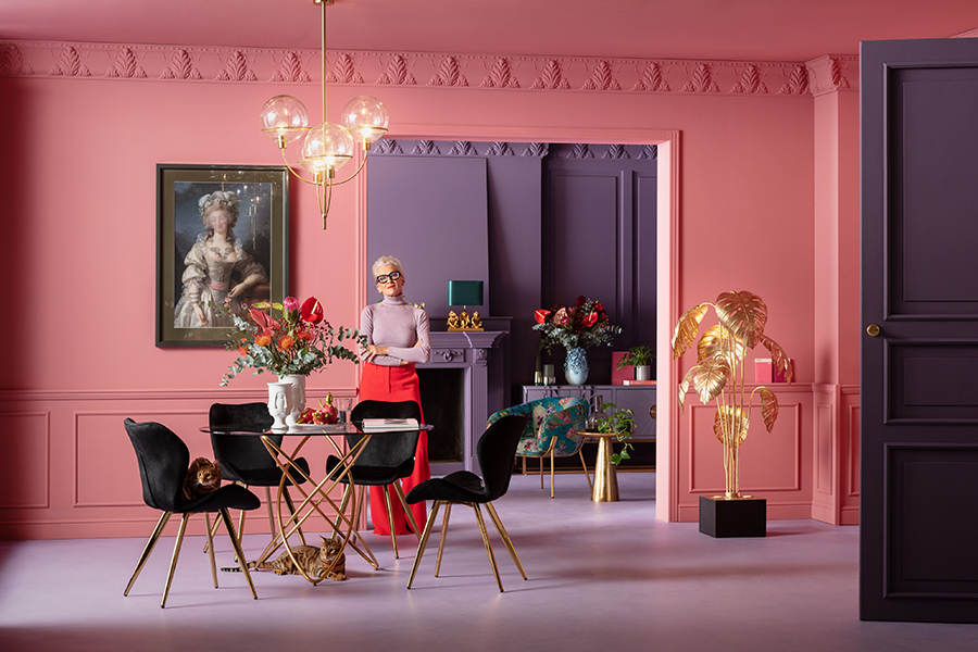 モレキュラーゴールド O120cm ダイニングテーブル - ダイニング