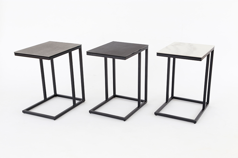 セラミック天板 サイドテーブル （ホワイトクオーツ） - サイド