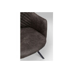 ココ アンスラサイト スウィベル アームチェア - ダイニングチェアの