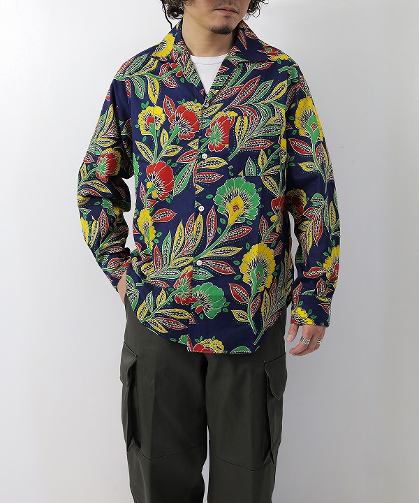 Needles/ニードルズ Italian Collar Shirt - Printed Cotton Lawn