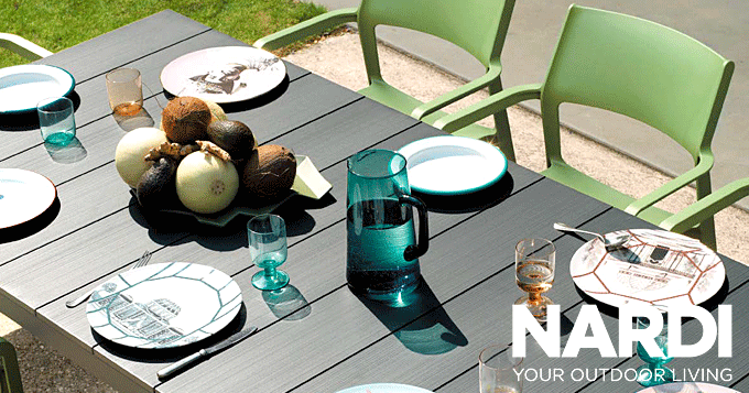 ナルディ アウトドアリビング イタリア おしゃれな ガーデンセット