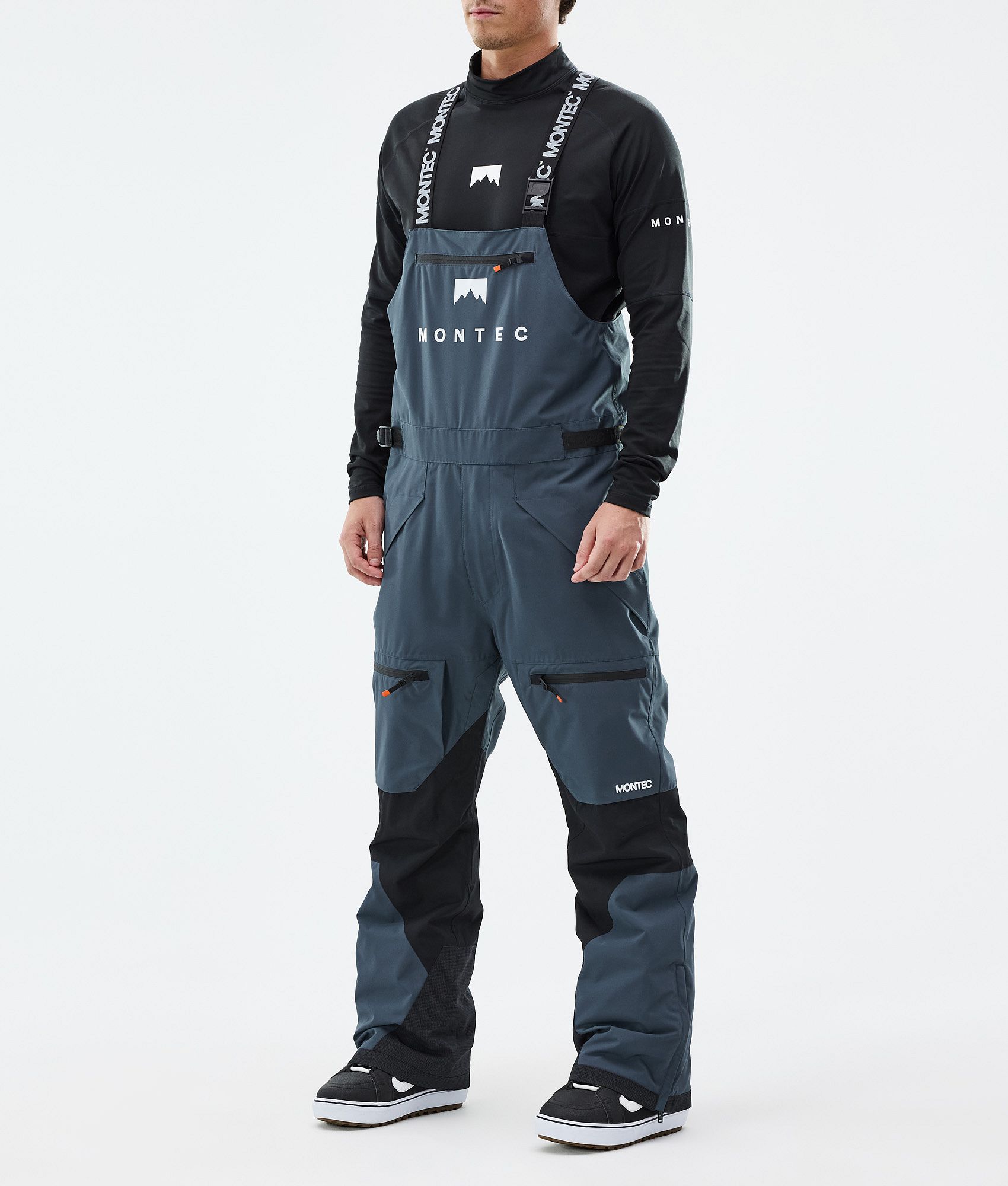 Montec Arch Snowboard Pants Men Metal Blue/Black | Montecwear.com