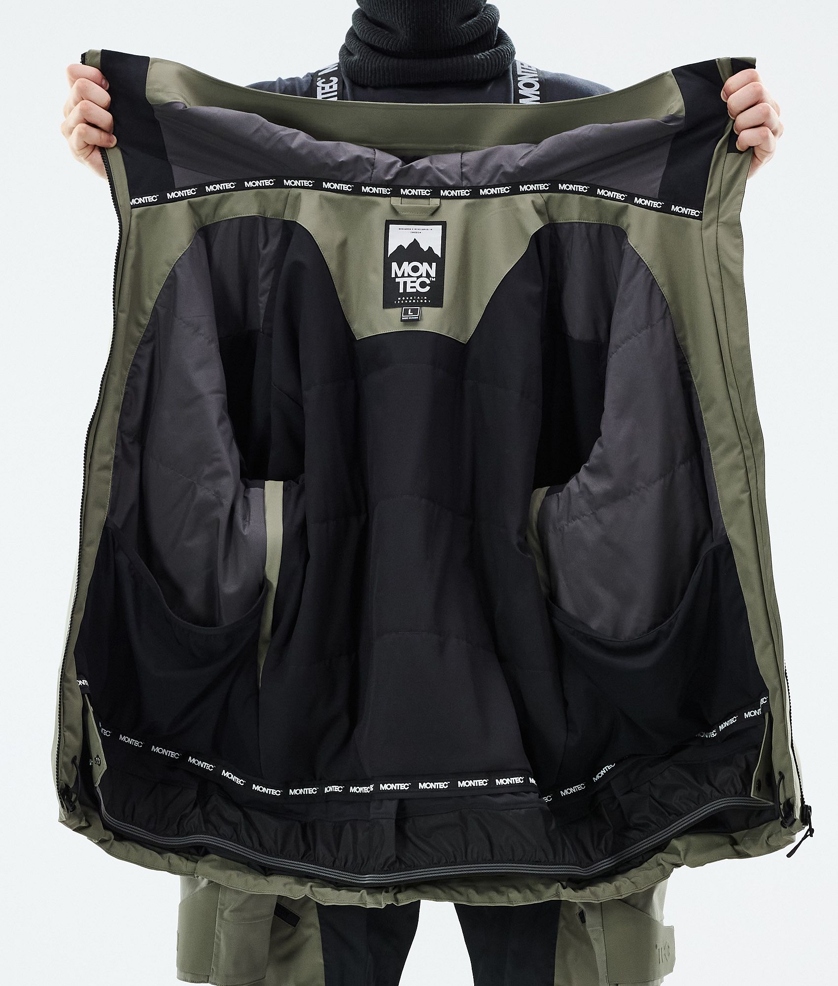 MONTEC アノラックジャケット オリーブグリーン/グレー SITRY