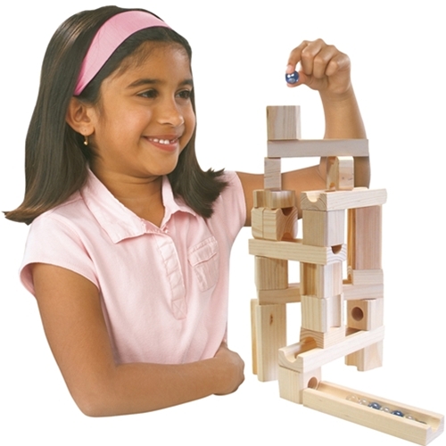 MoonMarble.com - Ideal Amaze 'N' Marbles 60 Piece Classic Wood