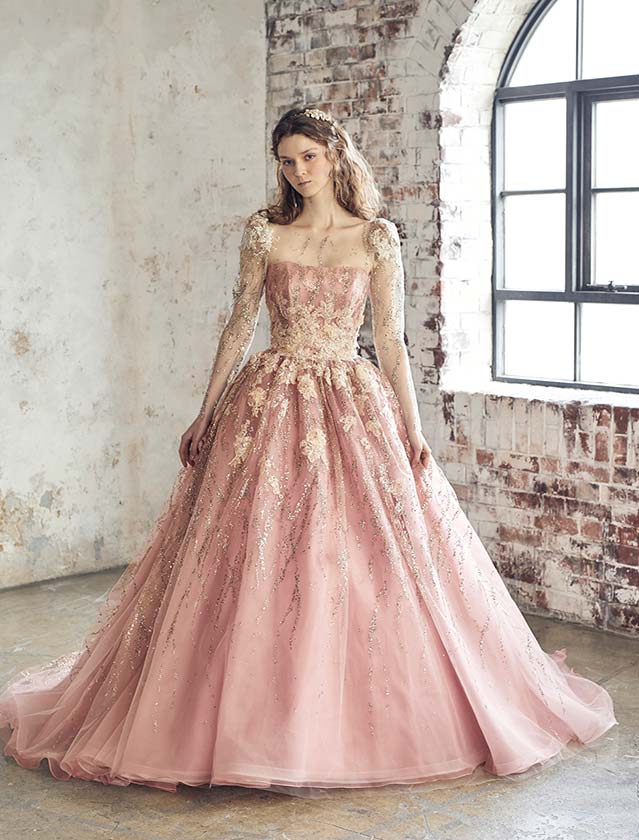 ANT0381 pink | ウエディングドレス『マリアローザ（MARIAROSA）』