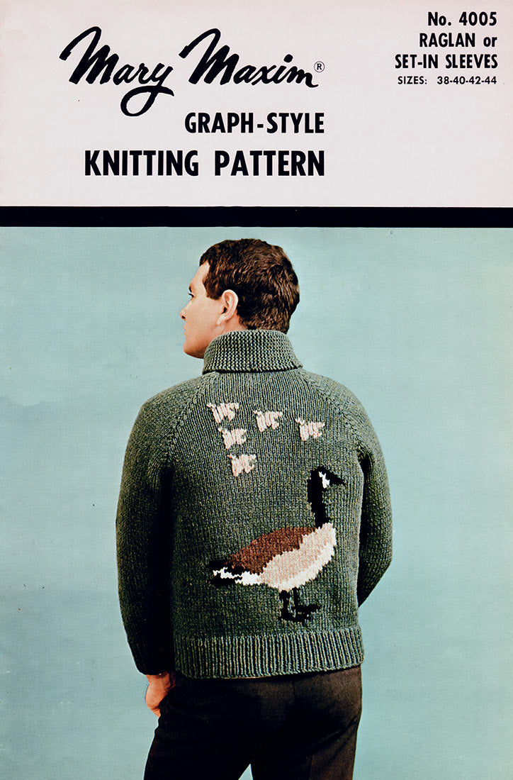 Goose Zip-Up Cardigan Pattern – Mary Maxim