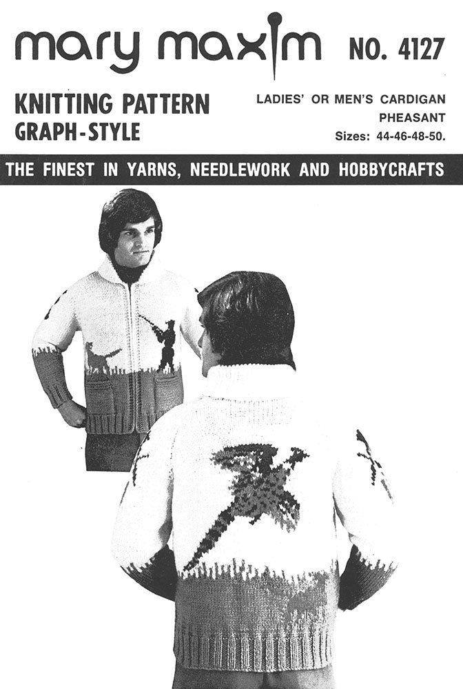 Ladies' or Men's Pheasant Cardigan – Mary Maxim