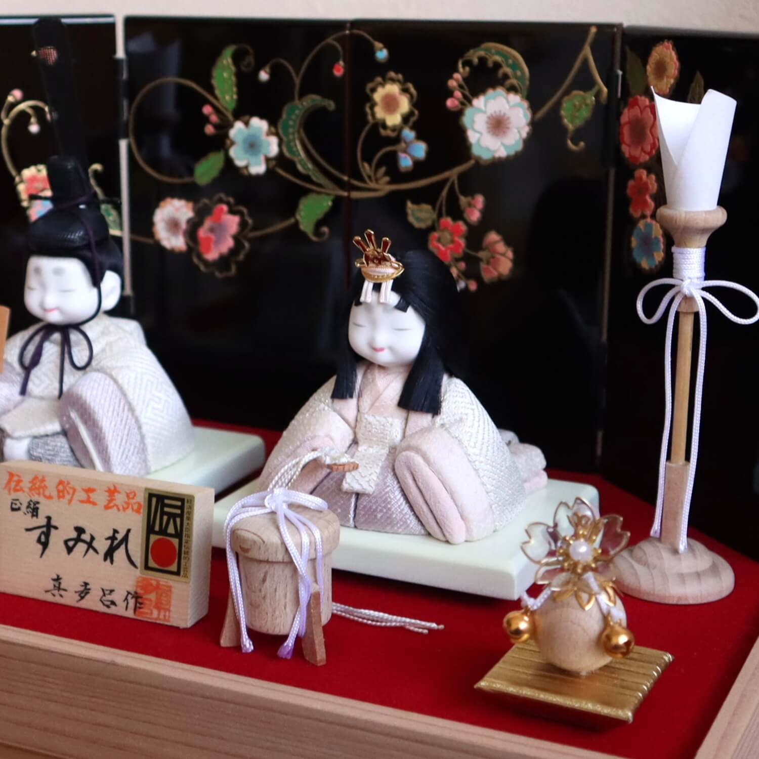 新作伝統的工芸品 三世・金林真多呂作 来未-KURUMI-シリーズ『すみれ雛