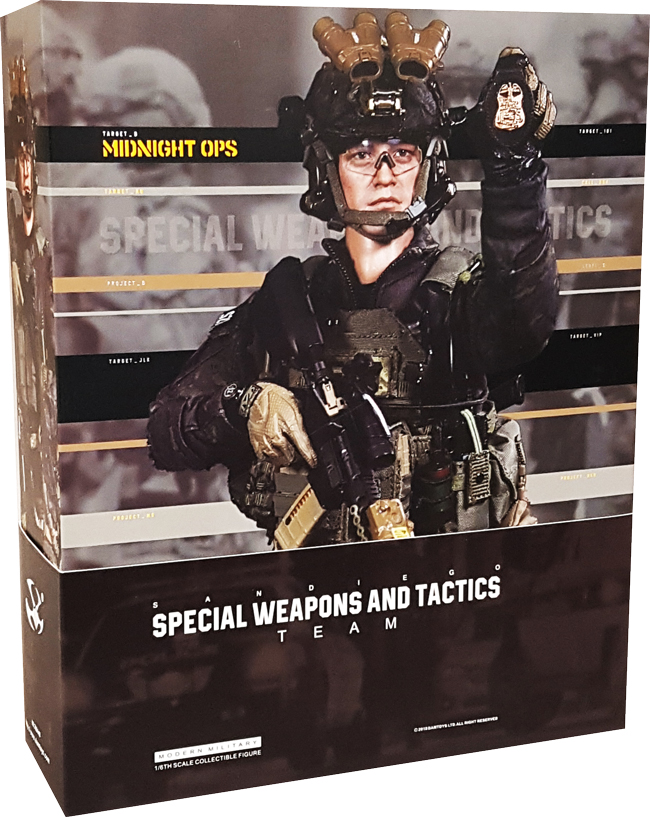 FBI SWAT Team Agent - San Diego Midnight Ops Dam Toys - Machinegun