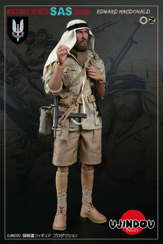 WWII British SAS Lieutenant - Edward Macdonald 1942 Ujindou