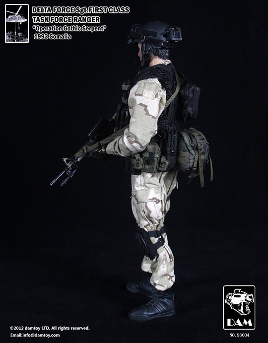 Figurine 1/6 Delta Force Sgt. First Class - Machinegun.fr