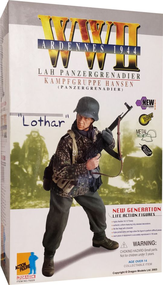 Lah Panzegrenadier - Lothar Dragon Action Figure - Machinegun