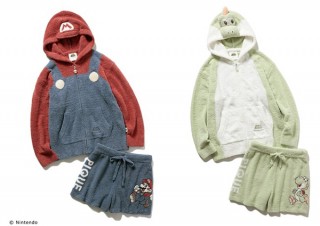 ジェラピケから「スーパーマリオ」のデザインで全32型のルームウェア