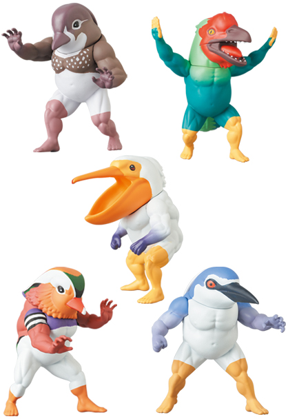 MEDICOM TOY - ガチムチ鳥6 ペリカンさん／オシドリのオスさん