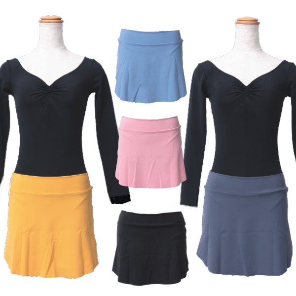 バレエ プルオン スカート ミニヨン レッスン 着 ウェア 大人 ジュニア