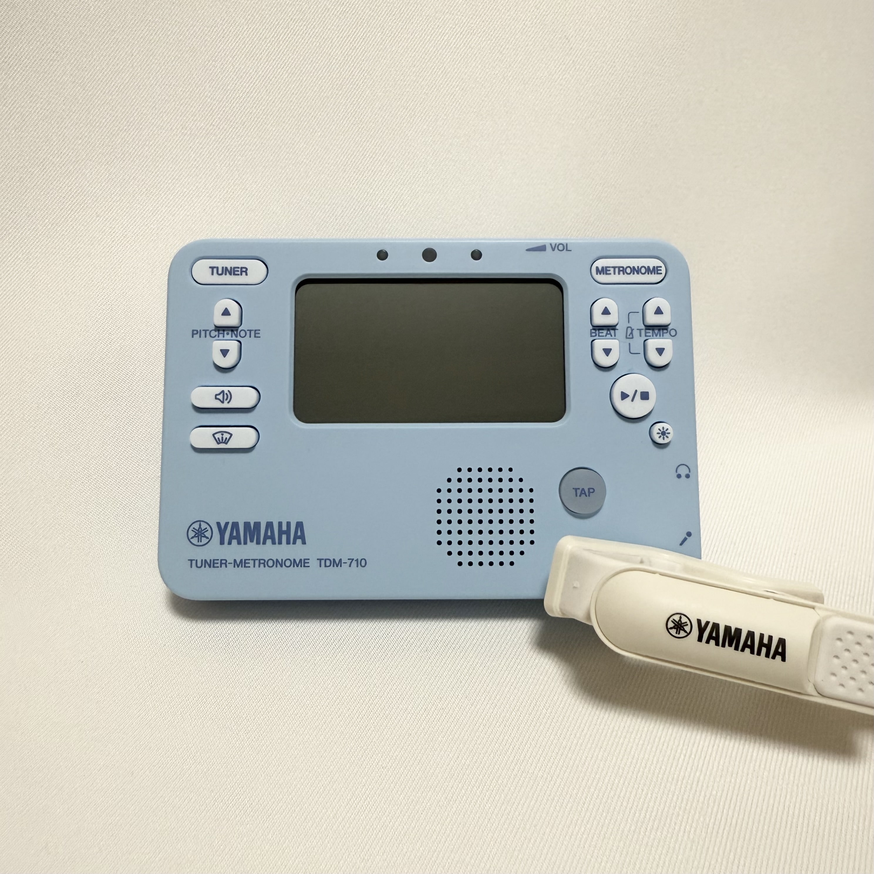 数量限定】ヤマハ チューナーメトロノーム マイク付き ブルー (TDM