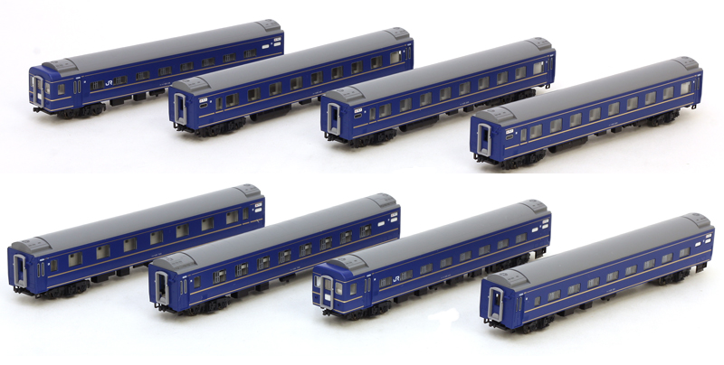 T71025 Nゲージ KATO あさかぜ 24系25型 7両 青 金帯(客車)｜
