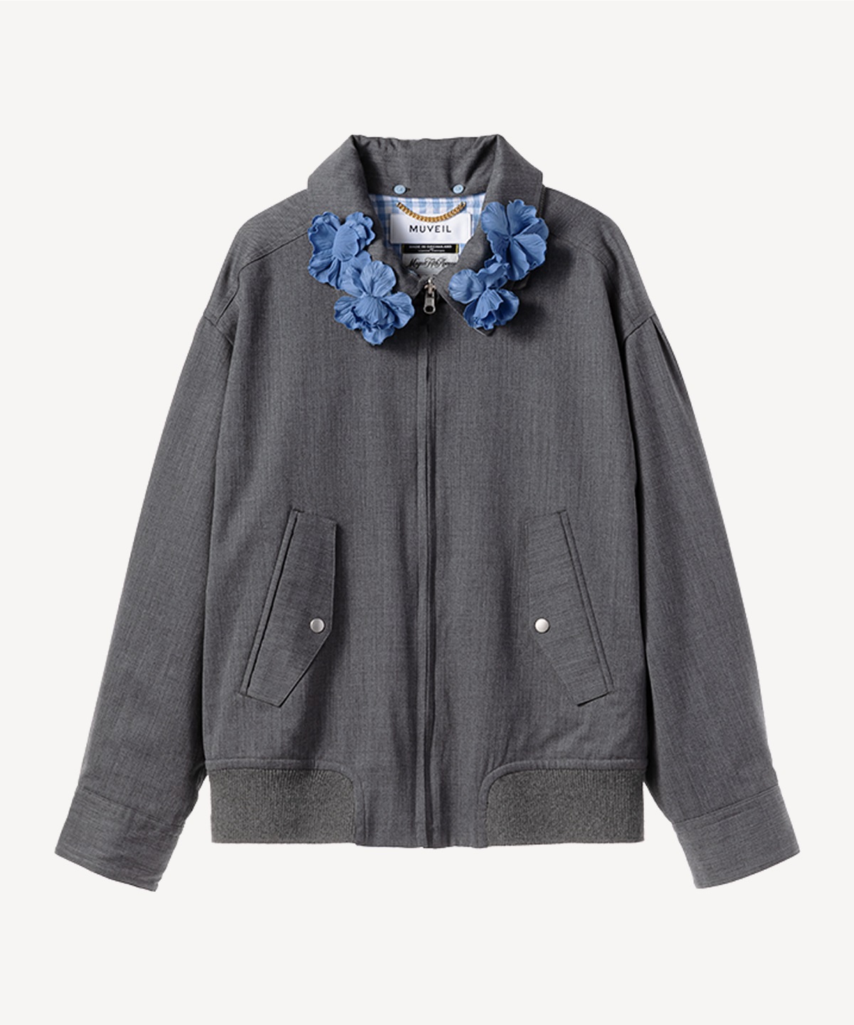 リバーシブルウィングトップウールブルゾン | MUVEIL Online Shop