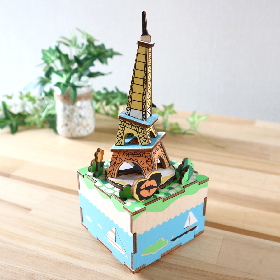 18弁】DIY オルゴール 手作り EA201S エッフェル塔 ｜株式会社