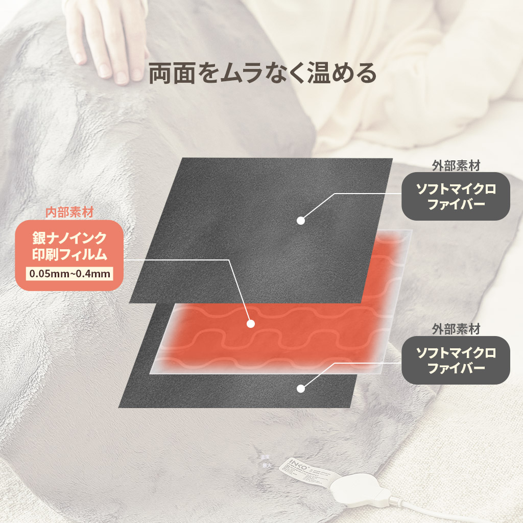 INKO プレミアムヒーティングブランケット - 【公式サイト】インクで