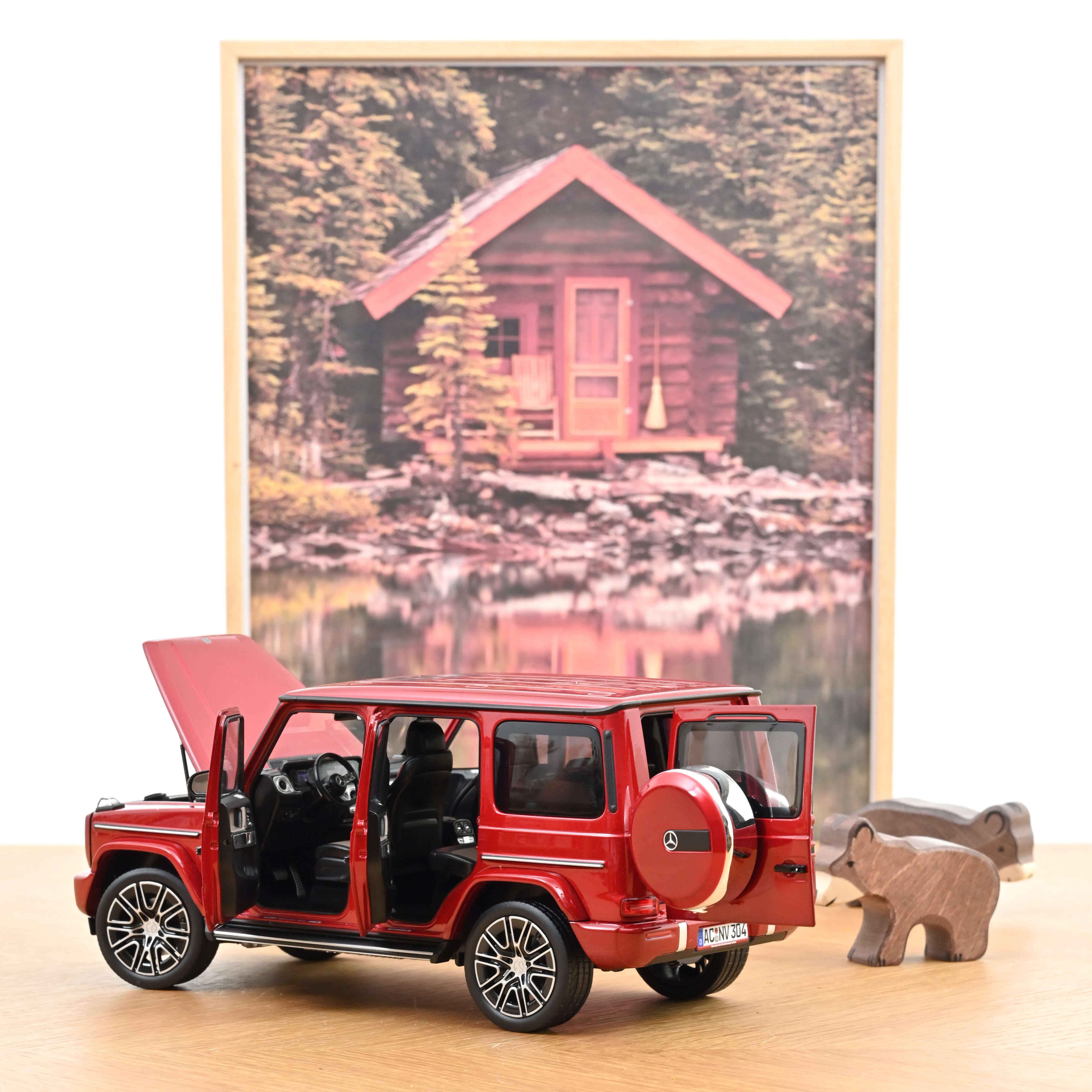 Mercedes-Benz G-Class 2024 Hyacinth Red 1:18 – Norev