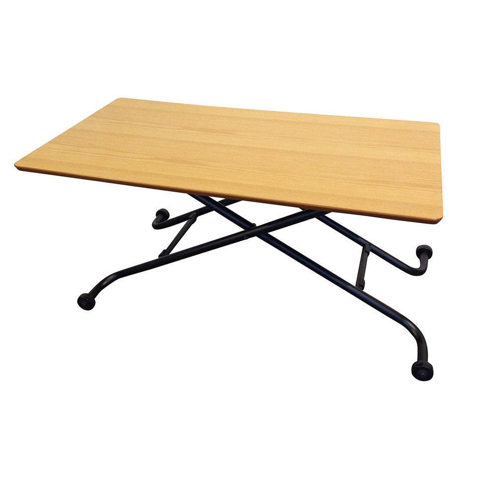 アジャスタブルテーブルBF6420【送料無料】 ブラック×オーク | NOCE