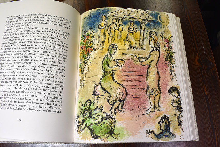 マルク・シャガール版画集 Die Odyssee / Homer著 Marc Chagall画