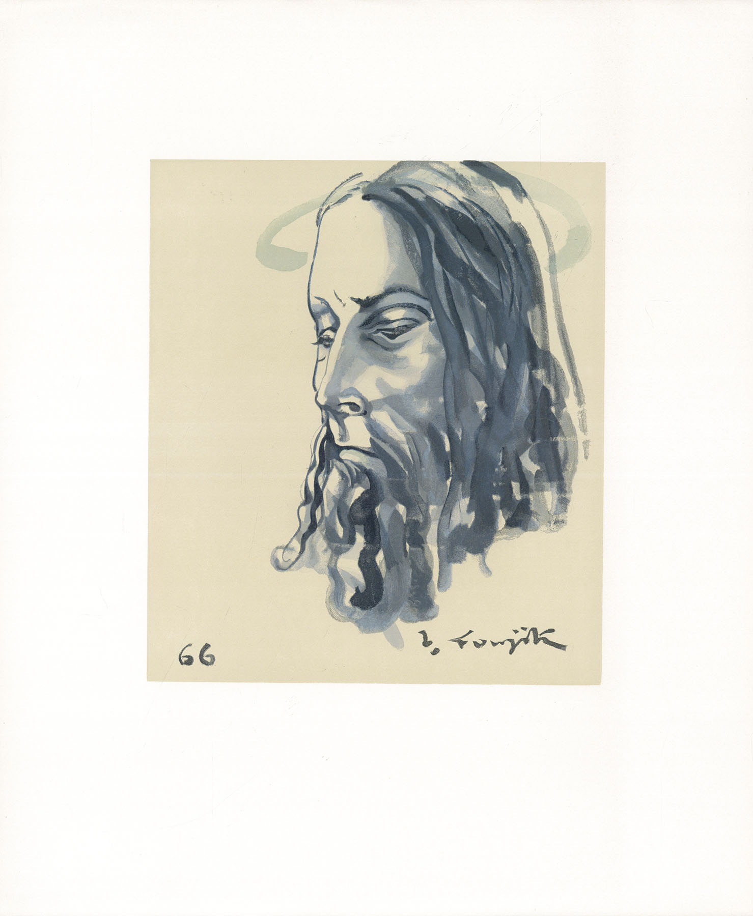 藤田嗣治版画「キリストの顔」 | Natsume Books