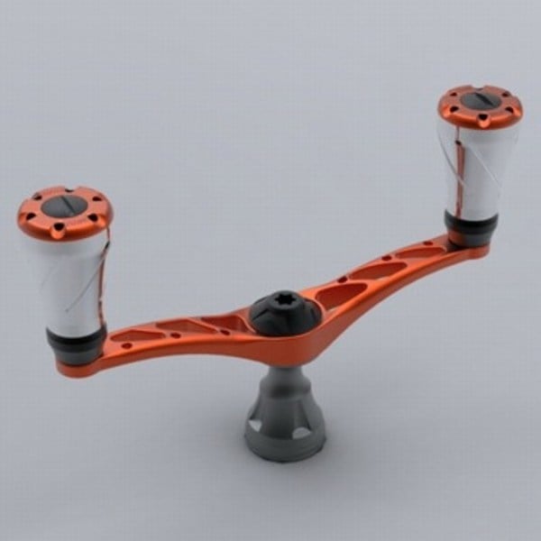 LIVRE POWER93 「ハロウィン」限定リールハンドル オレンジ/ブラック