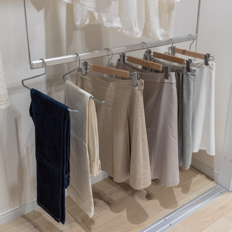 棚収納パーツ | ハンガーパイプセット | 収納なら南海プライウッド