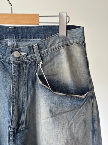 ANCELLM（アンセルム） DENIM WIDE SLACKS(INDIGO) s.t.c｜洋服・小物