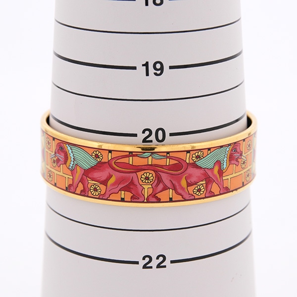 HERMES エルメス エマイユ GM バングル 中古(オレンジ): VINTAGE