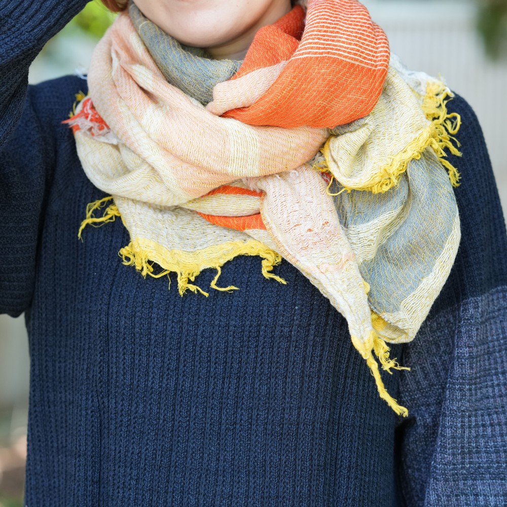 roots shawl MIDDLE | tamaki niime