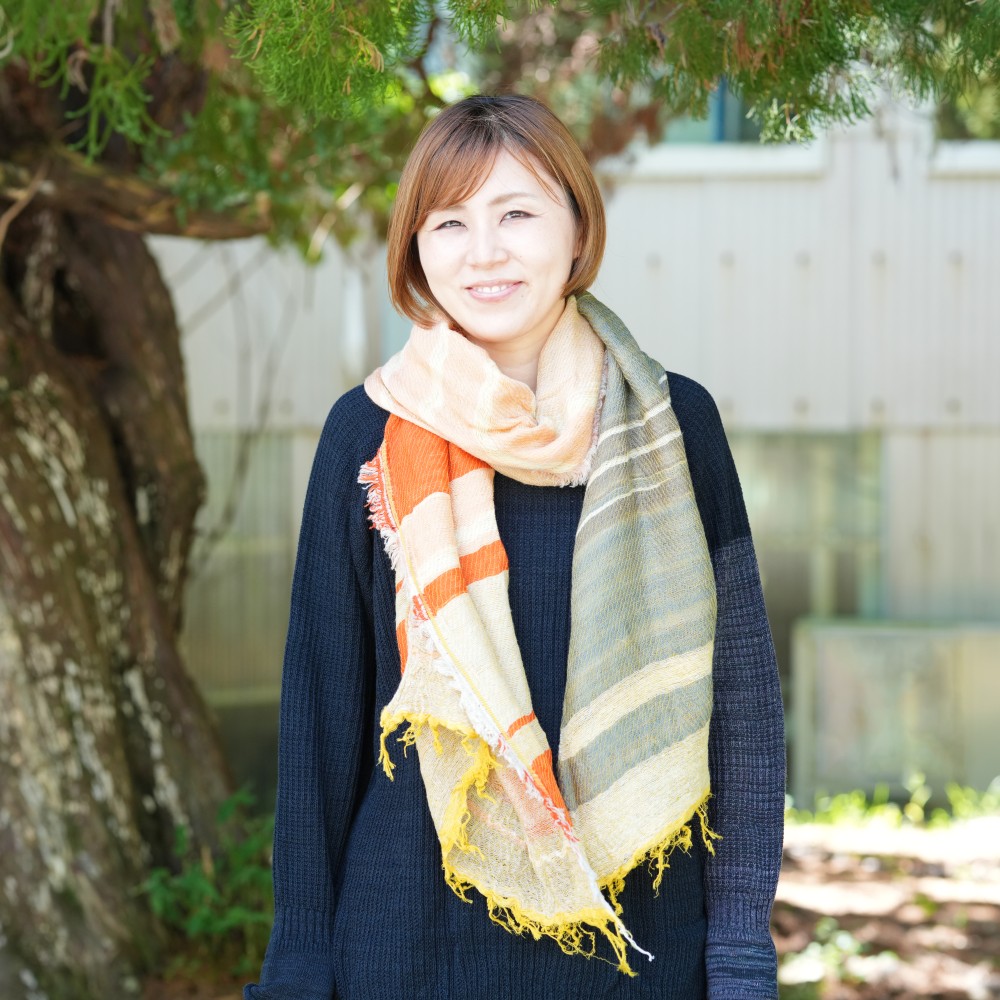 roots shawl MIDDLE | tamaki niime