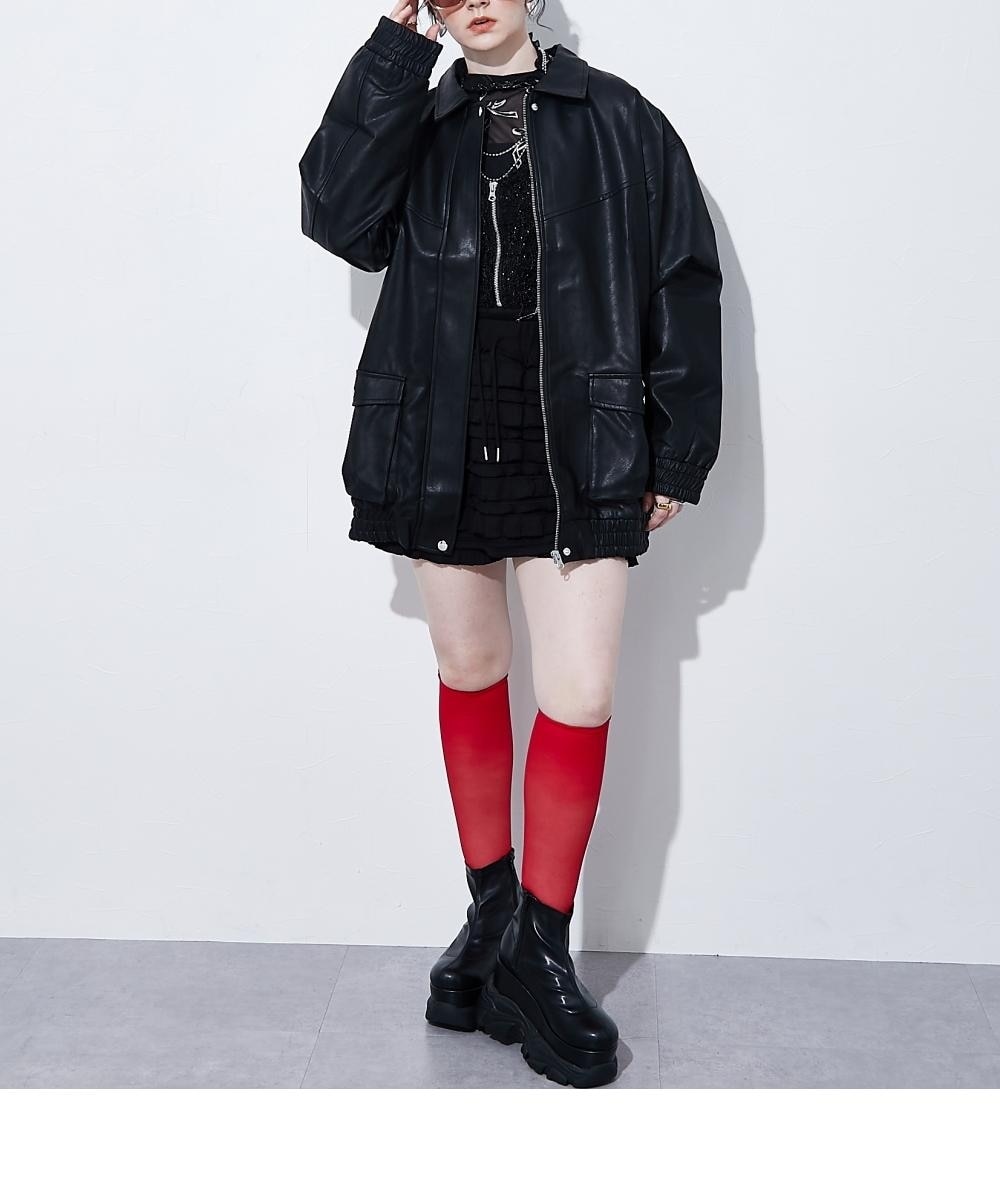 2WAYフェイクレザージャケット 通販【ニッセン】